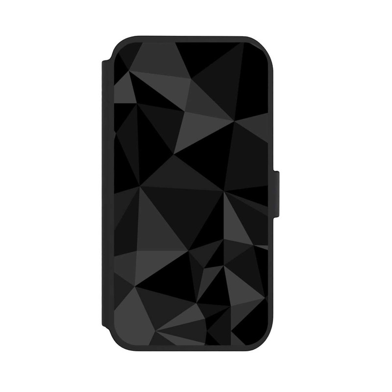 iPhone 11 NIVOflip Polygonmuster schwarz