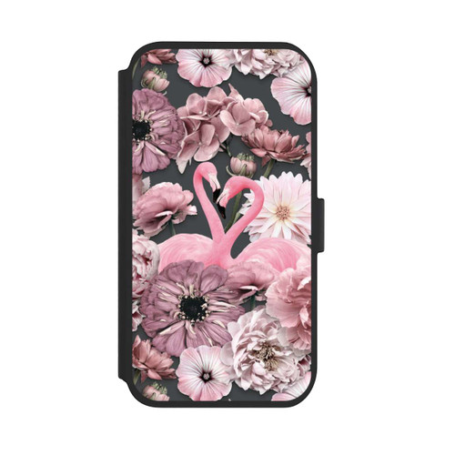 Apple iPhone 11 NIVOflip Flamingos in Blumen Muster