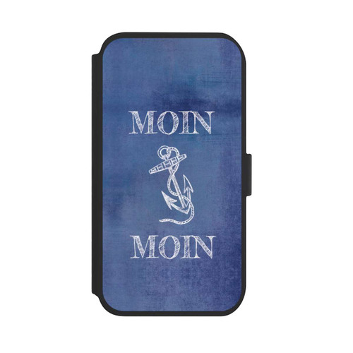 Apple iPhone 11 NIVOflip Moin Anker grunge blau