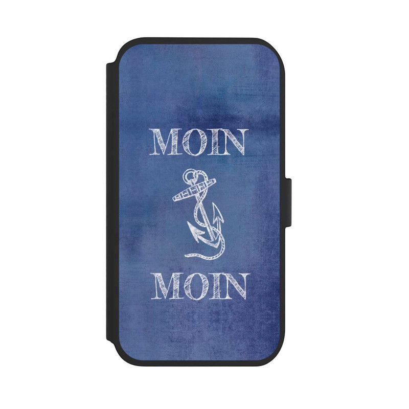 iPhone 11 NIVOflip Moin Anker grunge blau