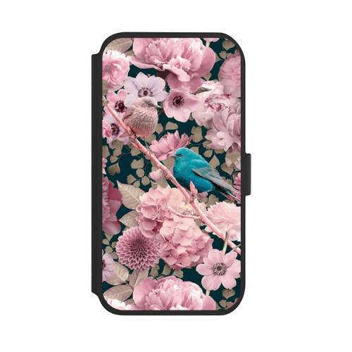 Apple iPhone 11 NIVOflip Spatzen im rosa Blumenmuster