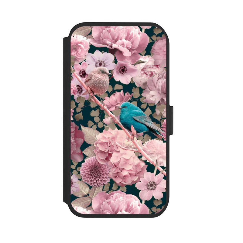 iPhone 11 NIVOflip Sparrows in Pink Flower Pattern