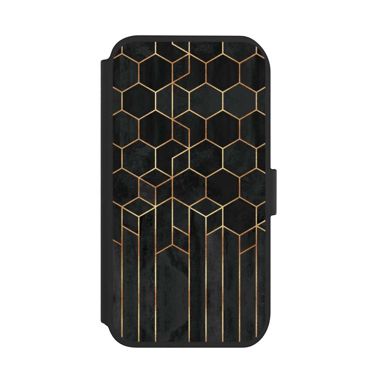 iPhone 11 NIVOflip Hexagones noirs