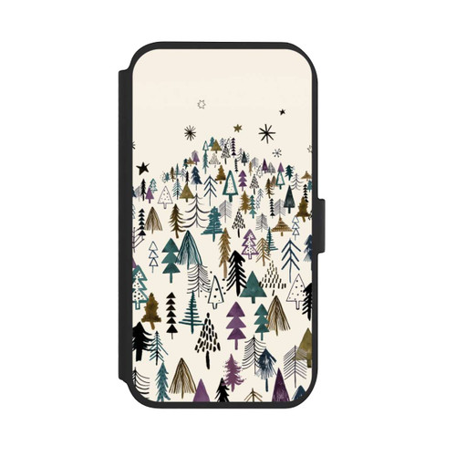 Apple iPhone 11 NIVOflip Bergbäume Wald Lila