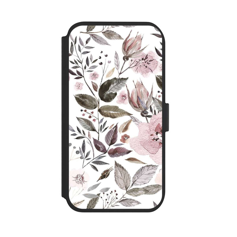 iPhone 11 NIVOflip Aquarell braune Rosenblüten