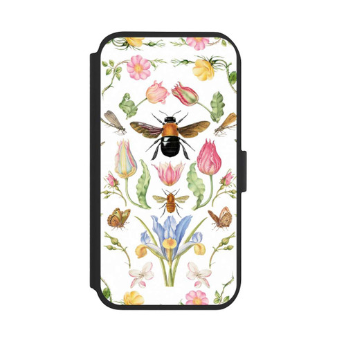 Apple iPhone 11 NIVOflip Wildblumen mit Biene weiß