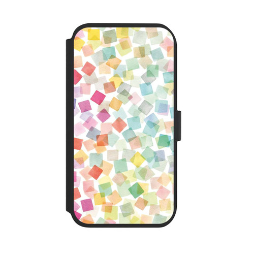 Apple iPhone 11 NIVOflip Konfetti geometrische Plaids Regenbogen