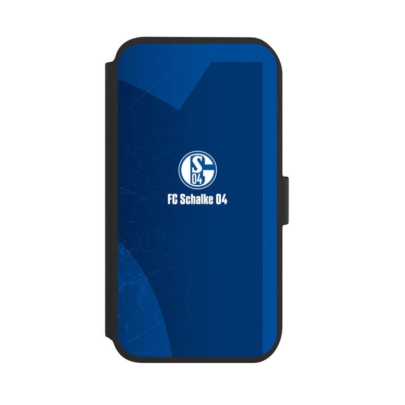 iPhone 11 NIVOflip Schalke 04 Blauer Hintergrund Mit Logo