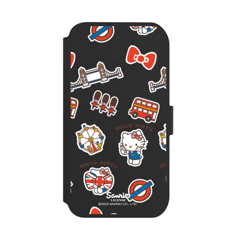 iPhone 11 NIVOflip Hello Kitty Badges de Londres transparents