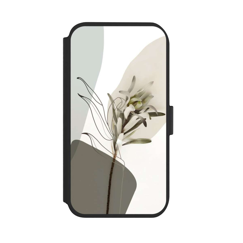iPhone 11 NIVOflip Boho Line Art Olivgrün