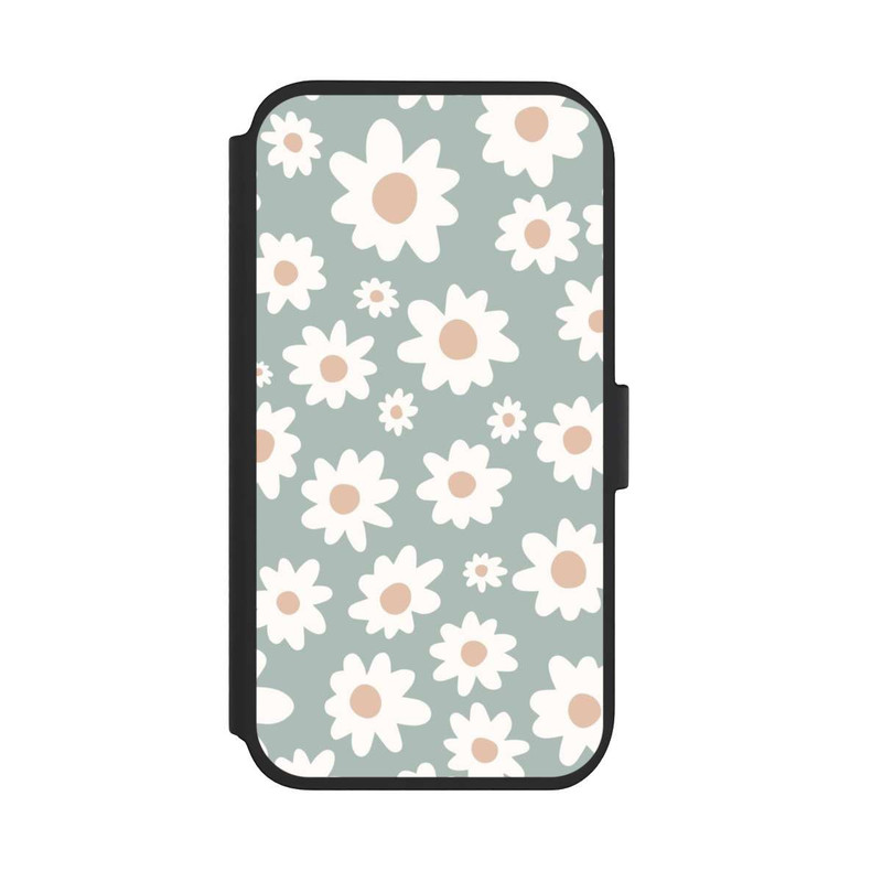 iPhone 11 NIVOflip Gänseblümchen Muster grün