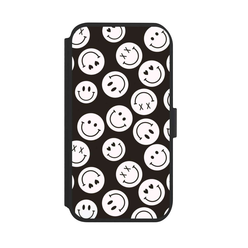 iPhone 11 NIVOflip Smiles Emotes Pattern Black And White