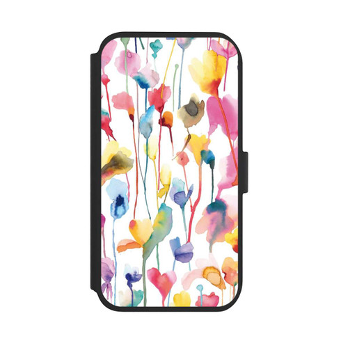 Apple iPhone 11 NIVOflip Aquarell Wildblumen bunt
