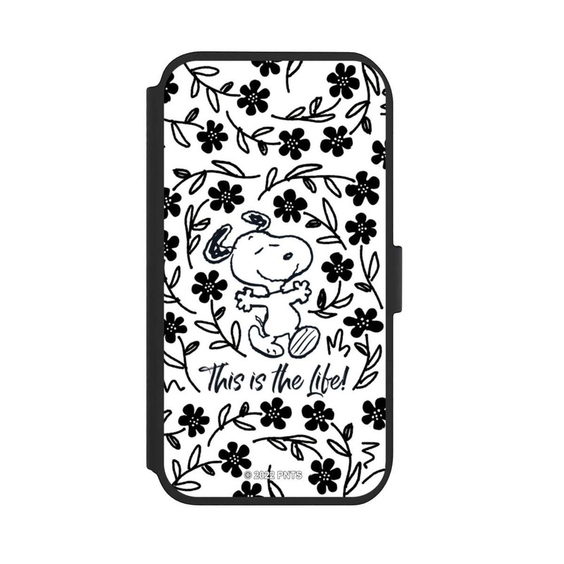 iPhone 11 NIVOflip Snoopy This Is The Life Noir & Blanc