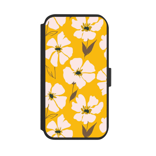 Apple iPhone 11 NIVOflip Blumenwiese auf Gelb Ocker