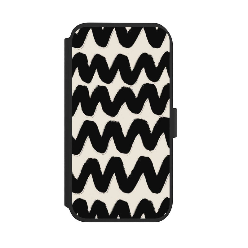 iPhone 11 NIVOflip Vagues Noires Pattern