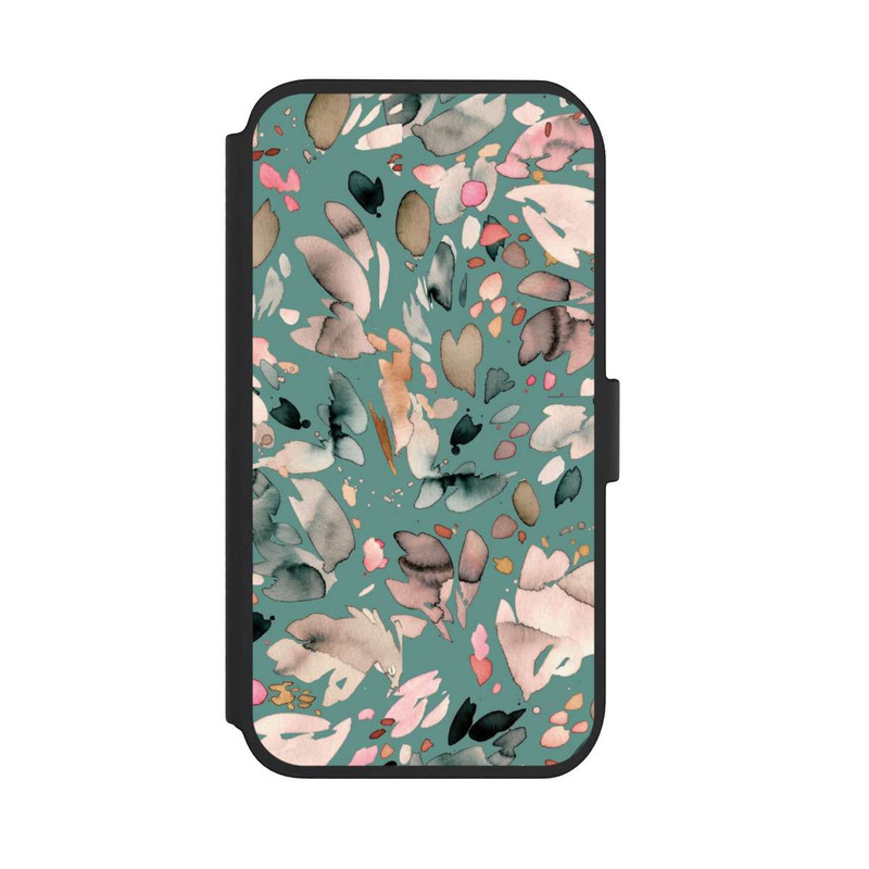 iPhone 11 NIVOflip Abstrakte Blumenblätter grün