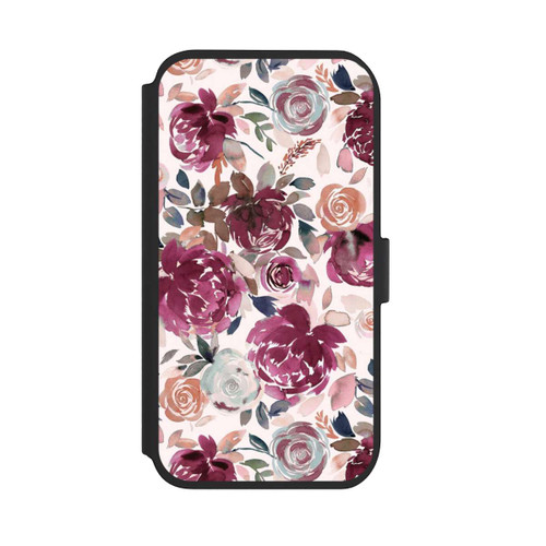 Apple iPhone 11 NIVOflip Pivoines et roses d'automne Rose