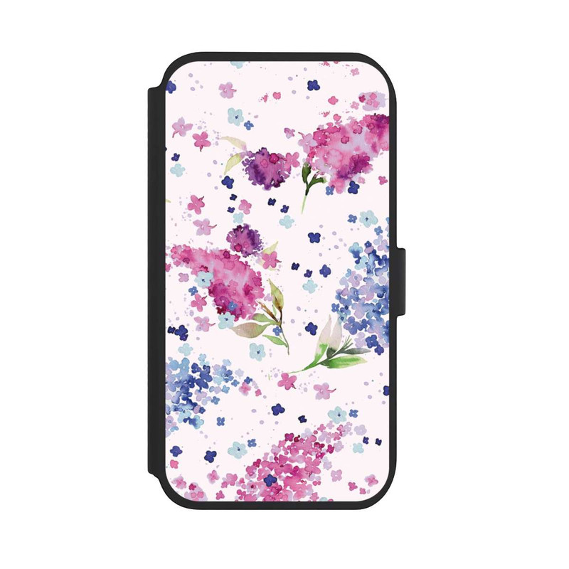 iPhone 11 NIVOflip Floral Hydrangeas Lilac Pink