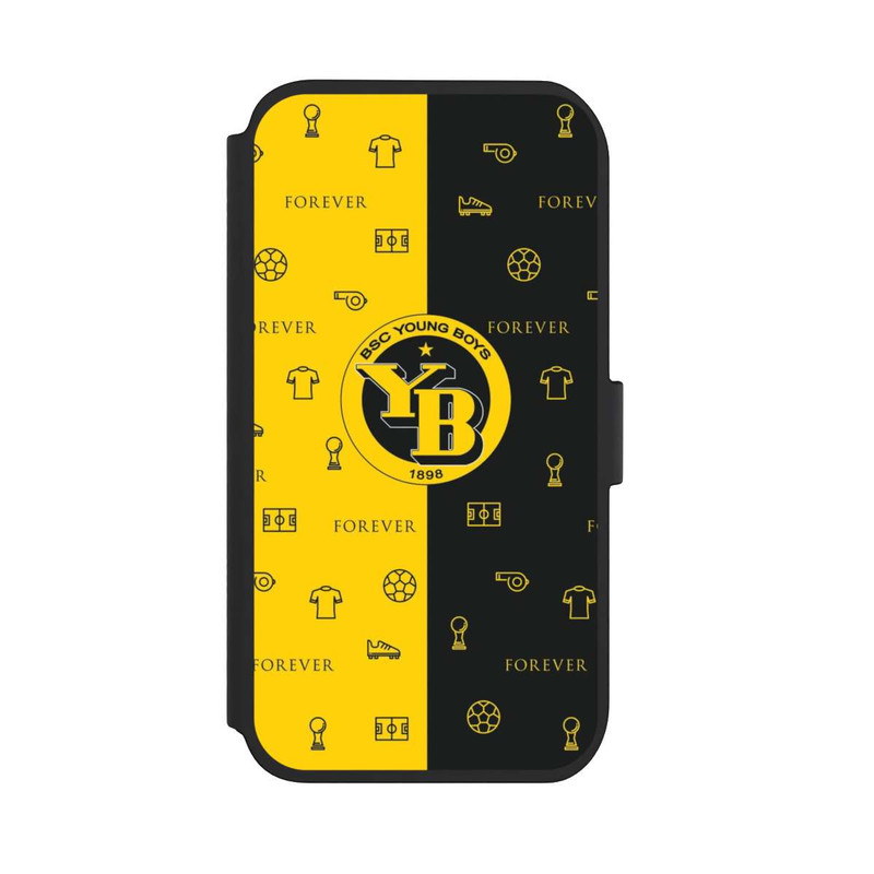 iPhone 11 NIVOflip BSC YB Gelb Schwarz Muster