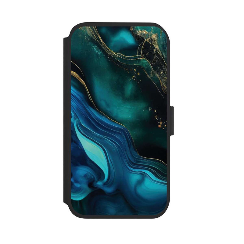 iPhone 11 NIVOflip Encre bleue et dorée