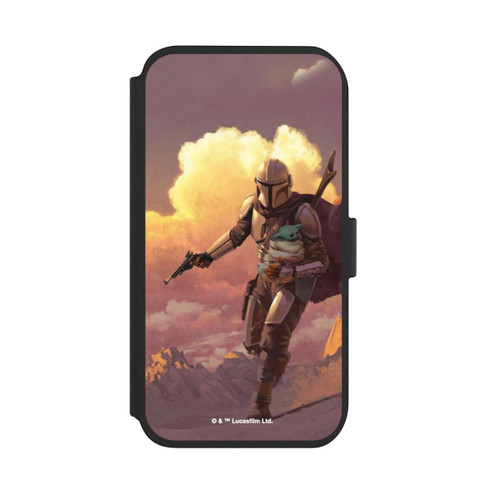 Apple iPhone 11 NIVOflip Der Mandalorianer und Grogu Sonnenguntergang Wolken