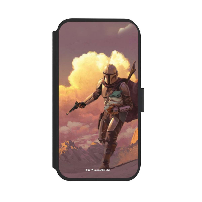 iPhone 11 NIVOflip Les nuages ​​du coucher du soleil Mandalorien et Grogu