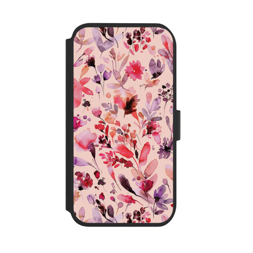 Apple iPhone 11 NIVOflip Künstlerische Blumen Viva Magenta