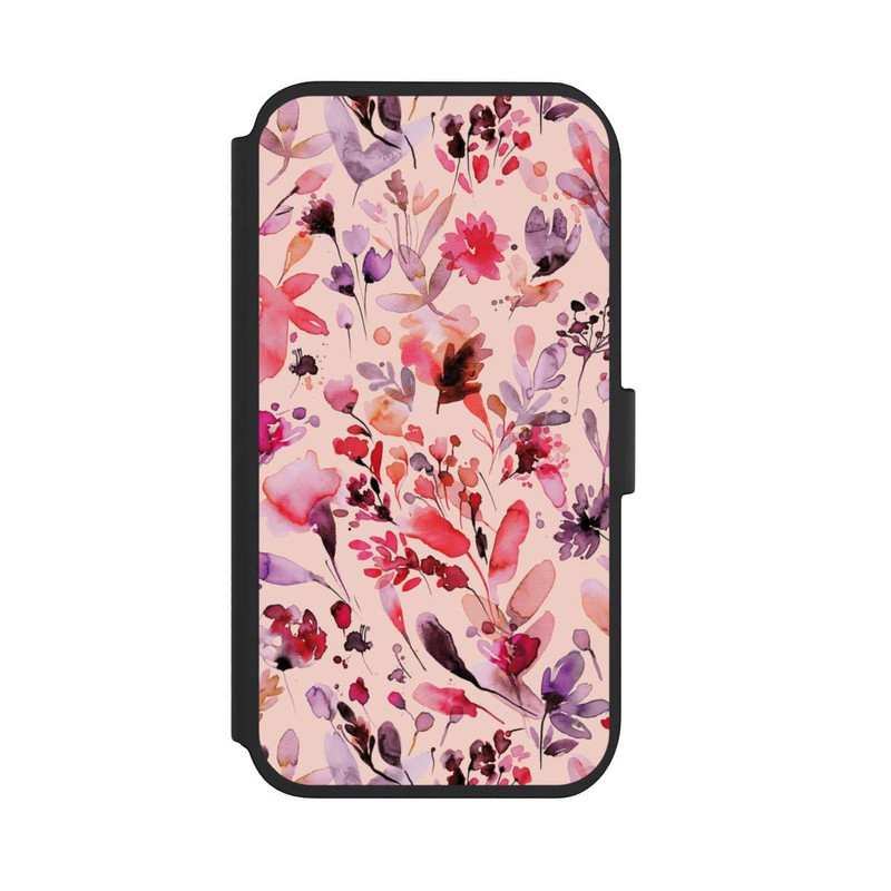 iPhone 11 NIVOflip Künstlerische Blumen Viva Magenta