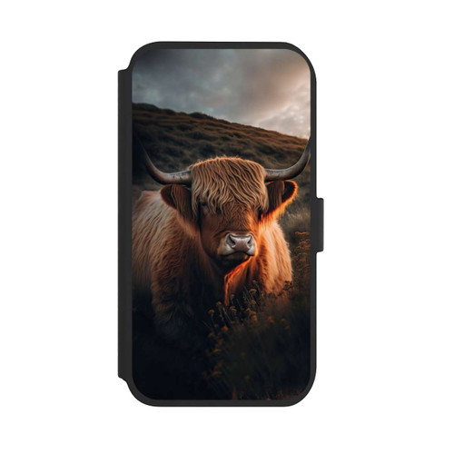 Apple iPhone 11 NIVOflip Vache Highland avec de grandes cornes avec IA