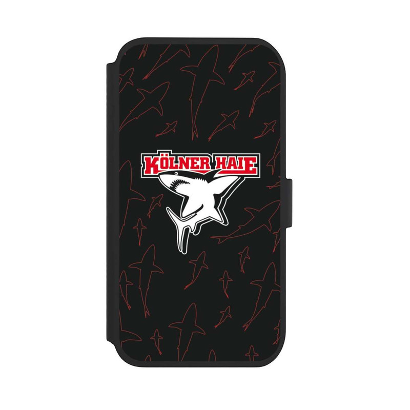 iPhone 11 NIVOflip Haie Muster Rot