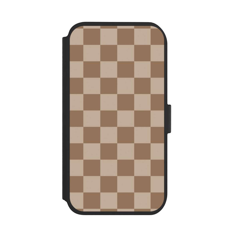 iPhone 11 NIVOflip Brown check