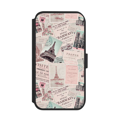 Apple iPhone 11 NIVOflip Vintage Paris Postcards Pattern