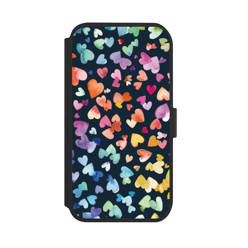iPhone 11 NIVOflip Coeurs de la Saint-Valentin noirs