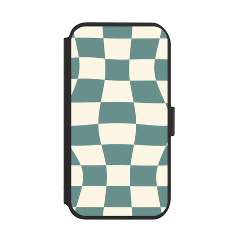 Apple iPhone 11 NIVOflip Schachbrett Petrol