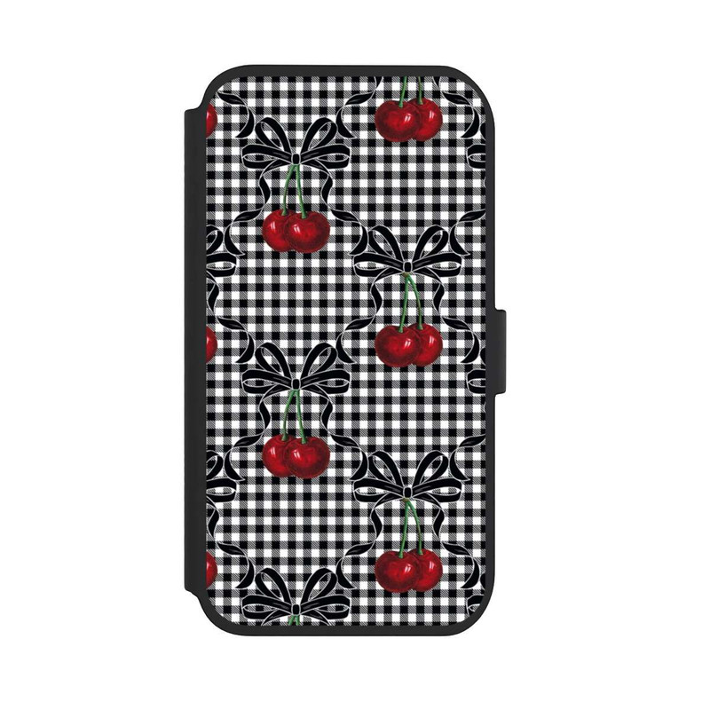 iPhone 11 NIVOflip Motif cerise noir