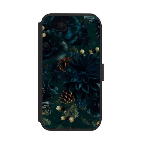 Apple iPhone 11 NIVOflip Flowers Pattern Green and Blue