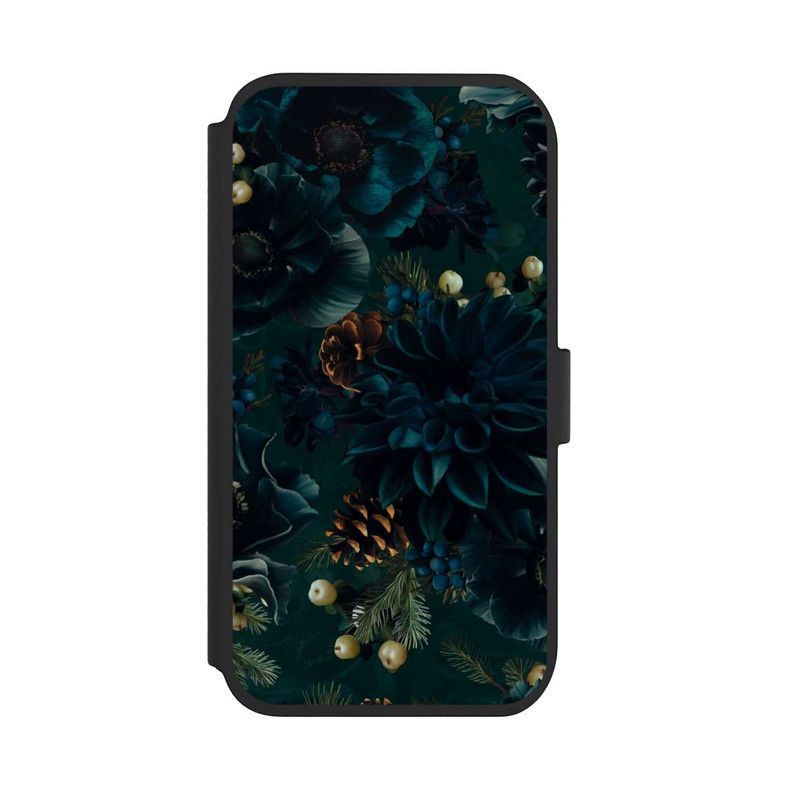 iPhone 11 NIVOflip Flowers Pattern Green and Blue