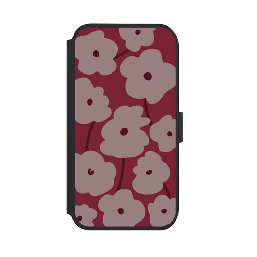 Apple iPhone 11 NIVOflip Minimalistische Blumen Bordeaux