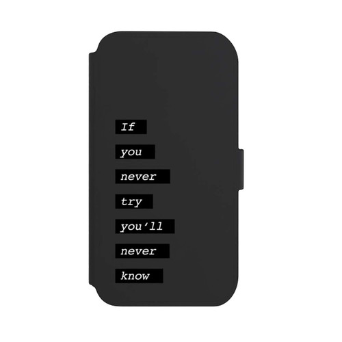 Apple iPhone 11 NIVOflip If You Try Black Transparent