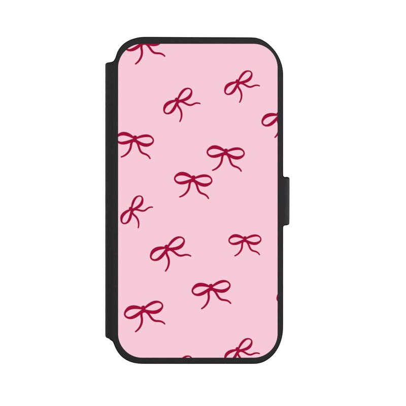 iPhone 11 NIVOflip Schleifen Muster Rot Pink