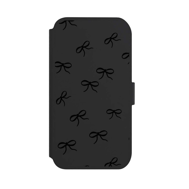 iPhone 11 NIVOflip Bows Black Pattern Transparent
