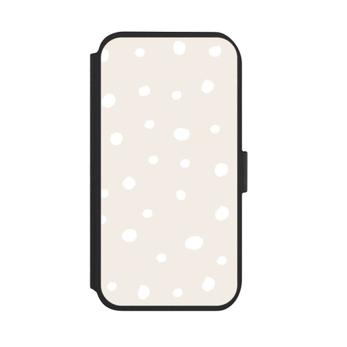 Apple iPhone 11 NIVOflip Punktmuster Braun Weiß