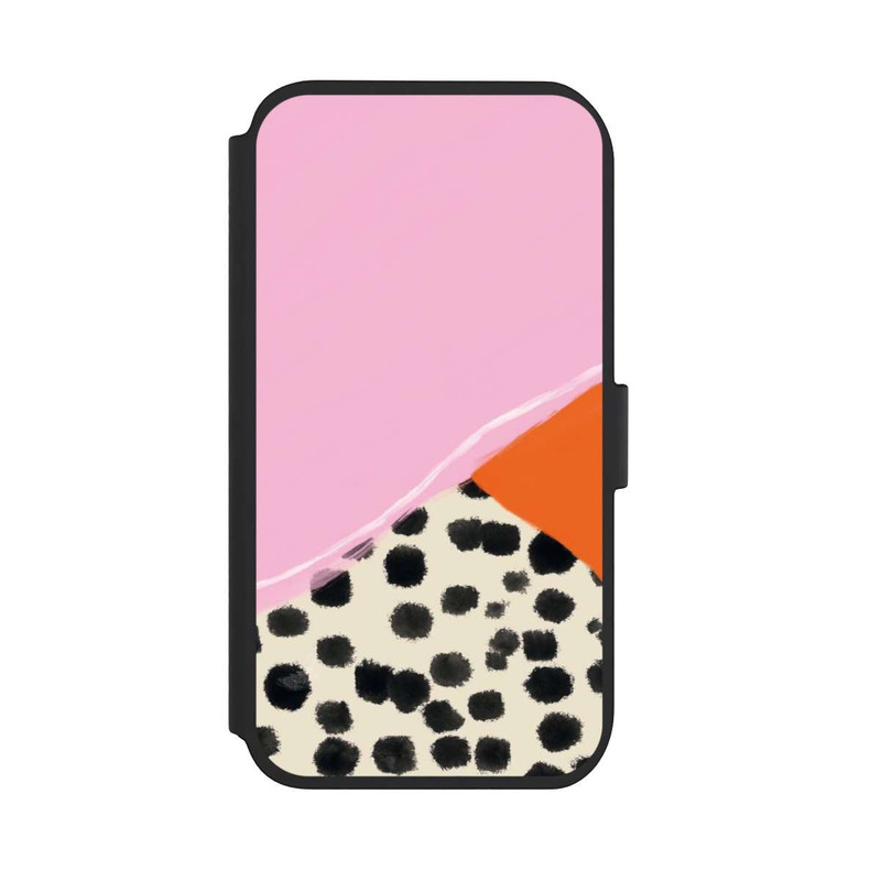 iPhone 11 NIVOflip Pink and Orange Modern Art with Dots