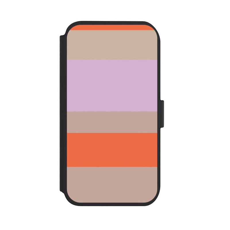 iPhone 11 NIVOflip Moca Lila Orange Stripes
