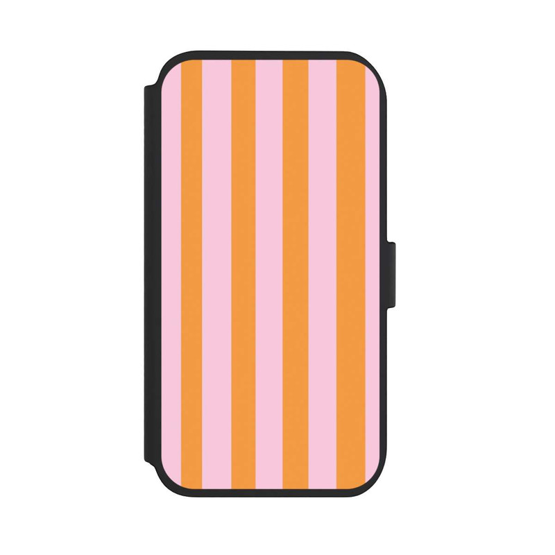 iPhone 11 NIVOflip Orange Rosa Streifen