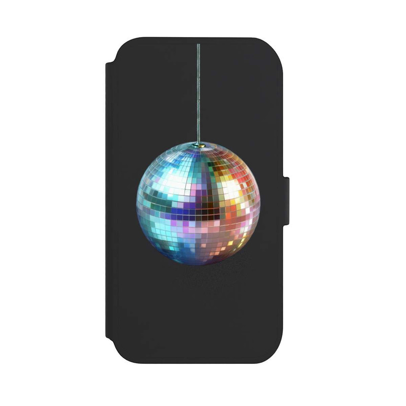 iPhone 11 NIVOflip Discokugel Party Blau Gold Transparent mit KI