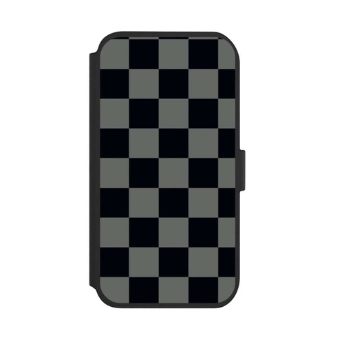Apple iPhone 11 NIVOflip Schachbrett Schwarz Grau