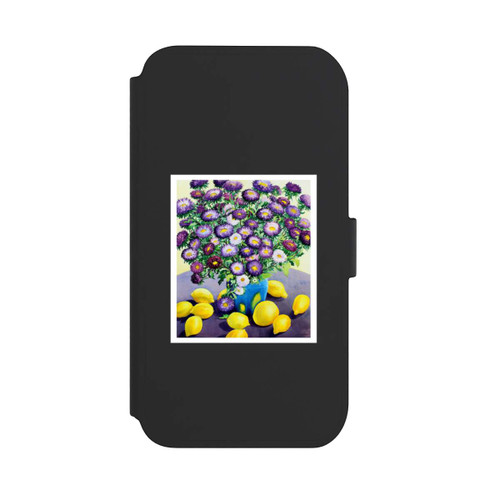 Apple iPhone 11 NIVOflip Purple Asters and Lemons by Christopher Ryland