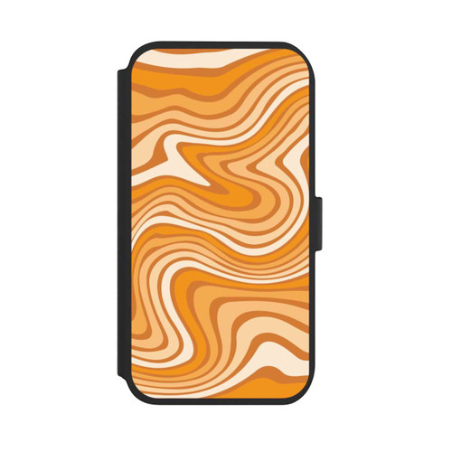 Apple iPhone 11 NIVOflip Wellenmuster Orange